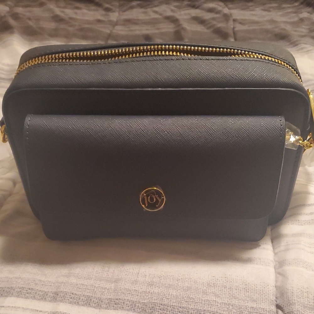 Joy Mangano with Gold Zipper